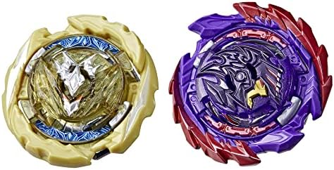 Beyblade Hasbro Burst QuadDrive Berserk Balderov B7 and Cyclone Belfyre B7 Spinning Top