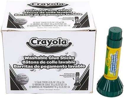 Crayola Washable Glue Sticks Art Tools 12 ct. Great for Classroom Projects