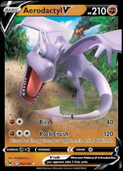 Pokemon - Aerodactyl V 092196 - Lost Origin - Ultra Rare Holo
