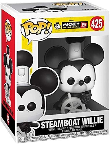 POP Disney Mickey's 90th Anniversary - Steamboat Willie Funko Vinyl Figure Bundled with