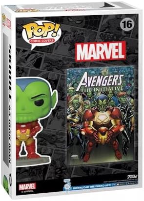Funko Pop Cover Art Marvel Collection Vinyl Figure Comic Covers Skrull as Iron Man