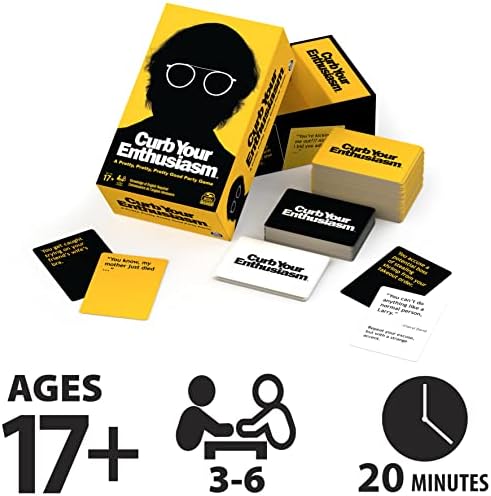 Spin Master Curb Your Enthusiasm Hilarious Role-Playing Party Card Game Ages 17 and Up