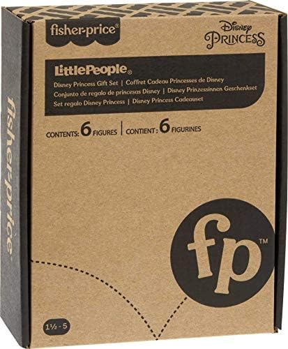 Fisher-Price Little People Toddler Disney Princess Set with 6 Character Figures for