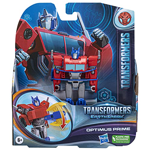 Transformers EarthSpark Warrior Class Optimus Prime Action Figure 5-Inch Robot for