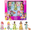Mattel Disney Princess Friends Set with 5 Posable Small Doll