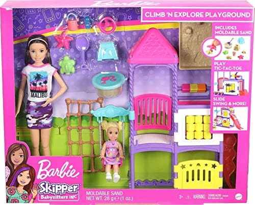 Barbie Skipper Babysitters Inc. Climb 'n Explore Playground Dolls Playset