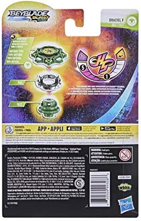 Beyblade Burst Rise Hypersphere Draciel F Starter Pack - Defense Type Battling Game Top