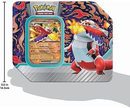 Pokemon TCG Paldea Partners Skeledirge EX Tin - 5 Packs Promos