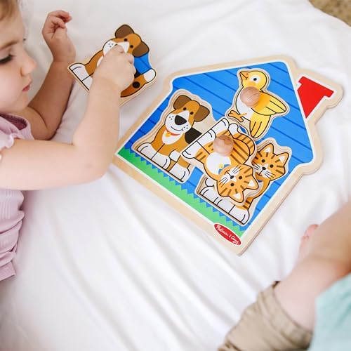 Melissa & Doug Melissa Doug First Shapes Jumbo Knob Wooden Puzzle