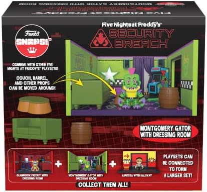 Funko Five Nights at Freddy's FNAF Snap Montgomery Gator with Dressing Room - Collectable Vinyl Figure