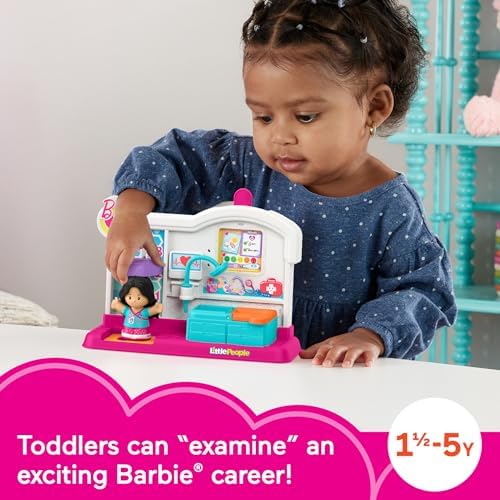 Fisher-Price Little People Toddler Toy Barbie You Can Be Anything Doctor Playset