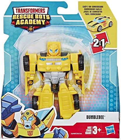 Transformers Playskool Heroes Rescue Bots Academy Bumblebee Converting Toy Robot 4.5