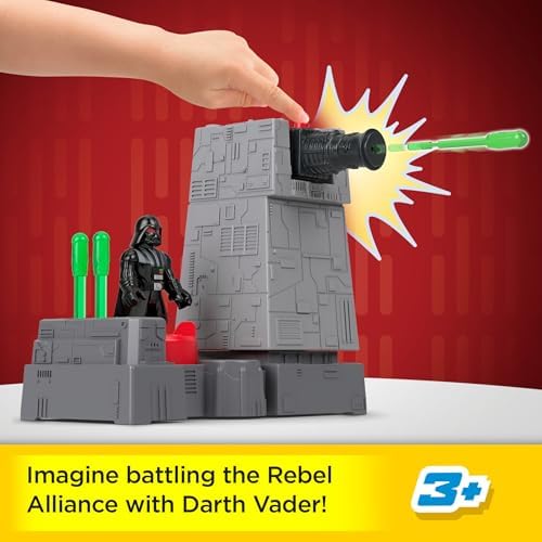 Fisher-Price Imaginext Star Wars Death Star Turret Cannon with Darth Vader Metal