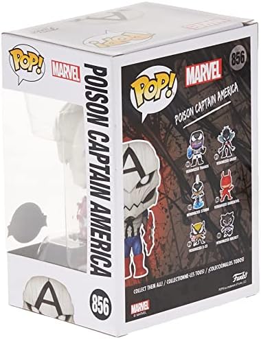 Funko Pop Marvel Venom Poison Captain America 856 Vinyl Figure