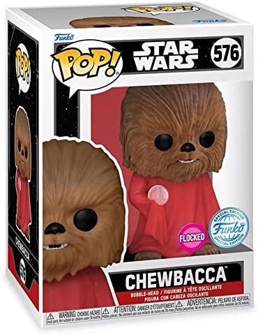 Funko Pop Disney Star Wars - Chewbacca with Dress Flocked 576 Bobble-Head Vinyl Figure