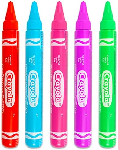Crayola Bath Set Shower Bundle - 9 Pc Bathroom Set Body Wash Pens Bath and