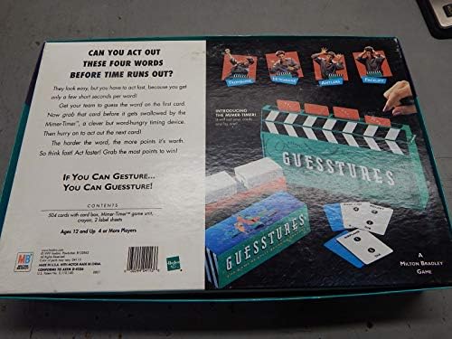Hasbro Guesstures - The Game of Split-Second Charades First Edition