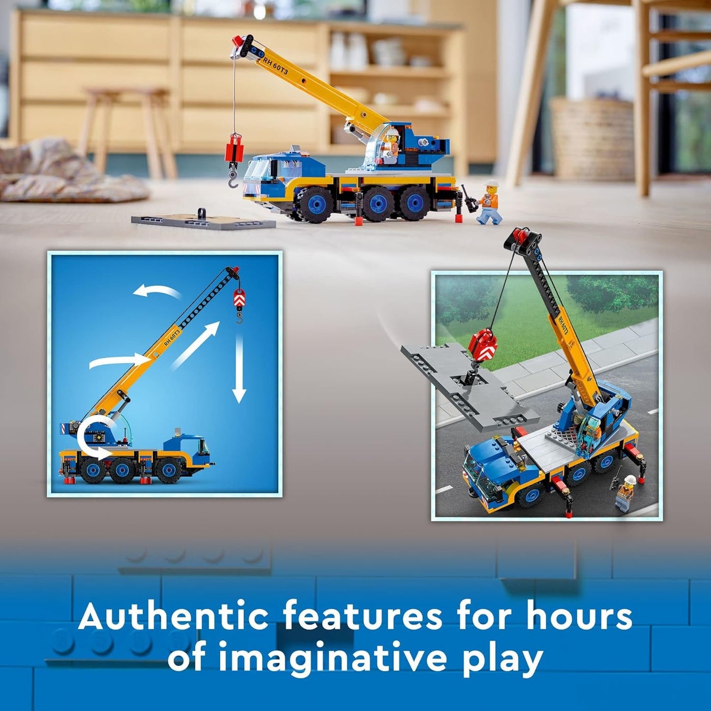 LEGO City Great Vehicles Mobile Crane Truck Toy Building Set