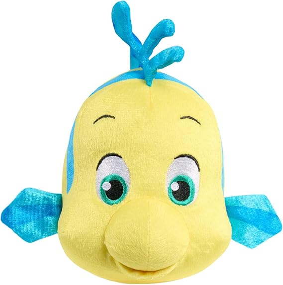 Just Play Disney Junior Ariel Flounder Small 7-inch Plush for Ages 2 Up