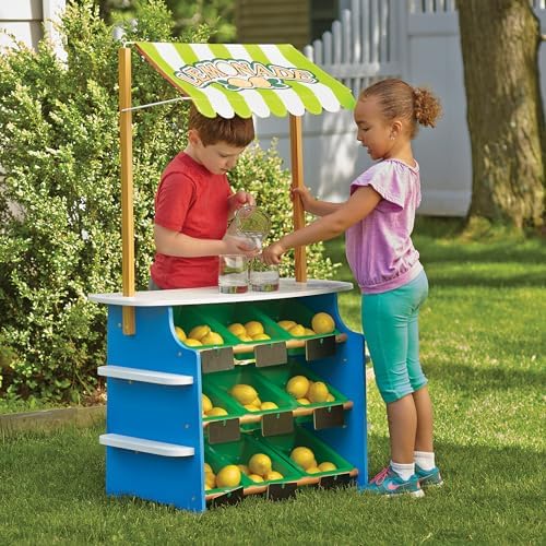 Melissa & Doug Melissa Doug Wooden Grocery Store and Lemonade Stand - Reversible Awning 9