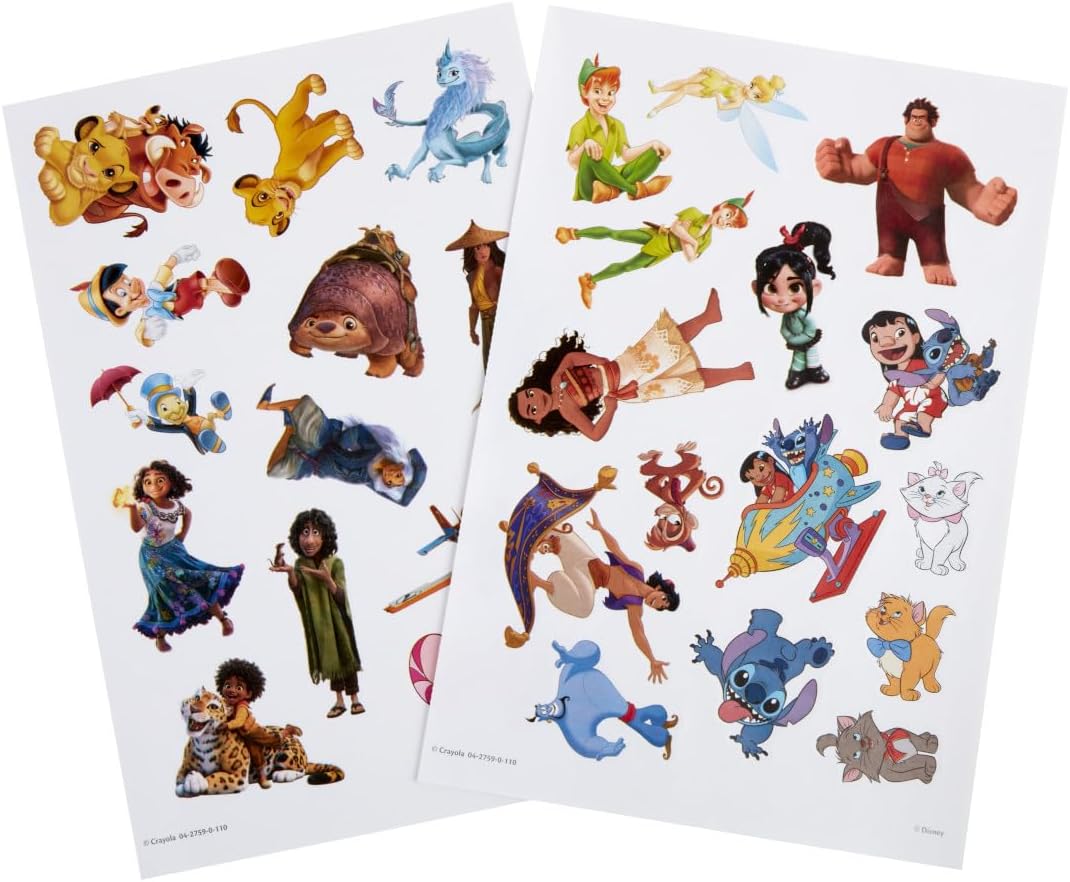 Crayola Disney Coloring Book 288pgs Disney Sticker Coloring Book for Disney Gifts Girls