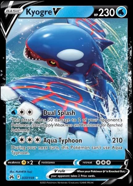 Pokemon - Kyogre V 037159 - Crown Zenith - Ultra Rare Card