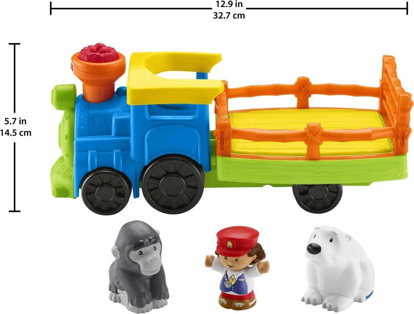 Fisher-Price Little People Toddler Toy Train Choo-Choo Zoo with Music Sounds and 3