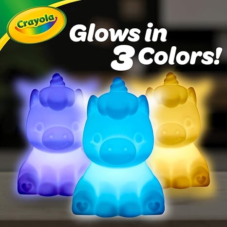 Crayola Light Ups - Unicorn Reusable Holiday Craft Glow In The Dark Unicorn Decoration