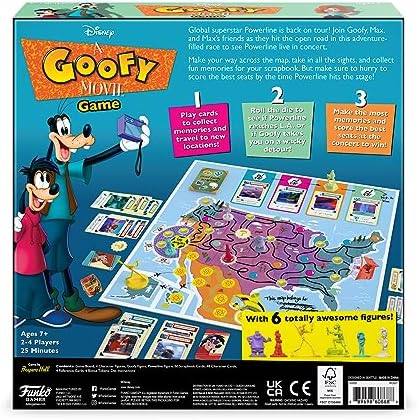 Funko Disney A Goofy Movie Board Game Ages 7 and Up 2-4 Players