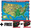 Melissa & Doug Melissa Doug Wooden USA Map Sound Puzzle