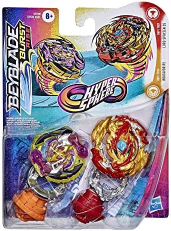 Beyblade Burst Rise Hypersphere Dual Pack Lord Spryzen S5 and Roktavor R5-1