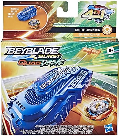 Beyblade Burst QuadDrive Cyclone Fury String Launcher Set - Battle Game Set with String