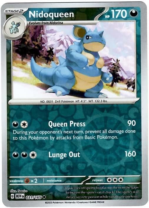 Pokemon - Nidoqueen 031165 - Pokemon 151 - Reverse Foil - Single Card