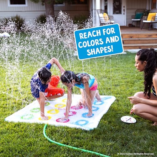 Hasbro Twister Jr. Splash - Outdoor Inflatable Water Twister Game for