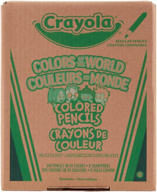 Crayola Colored Pencil Classpack 462ct Bulk Colored Pencils 14 Assorted Colors School