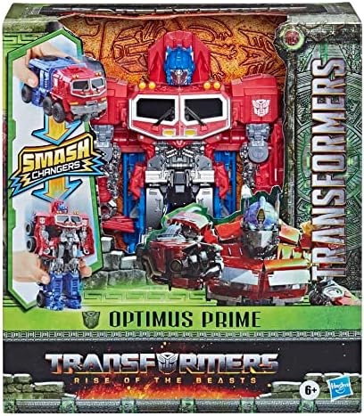 Transformers Rise of The Beasts Movie Smash Changer Optimus Prime Converting Action