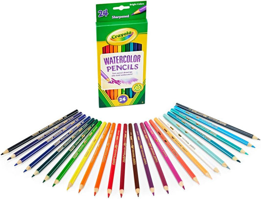 Crayola Watercolor Colored Pencils 24ct Watercolor Paint Alternative Watercolor Pencil