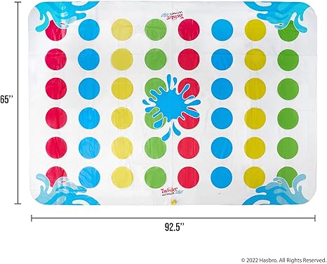 Hasbro Twister Ultimate Splash - Giant Outdoor Inflatable Water Twister Game for -