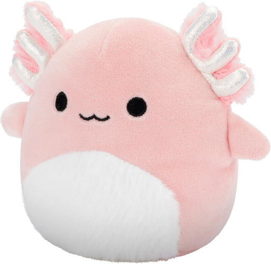 Squishmallows Original 5-Inch Archie Pink Axolotl with White Fuzzy Belly - Official Jazwares Plush