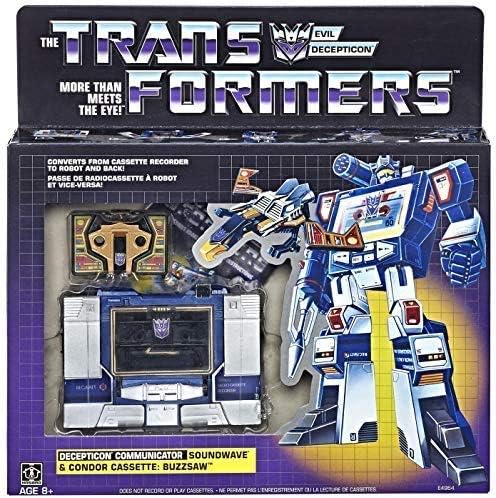Hasbro Transformers G1 Soundwave and Buzzsaw Transformers Vintage G1 Reissues