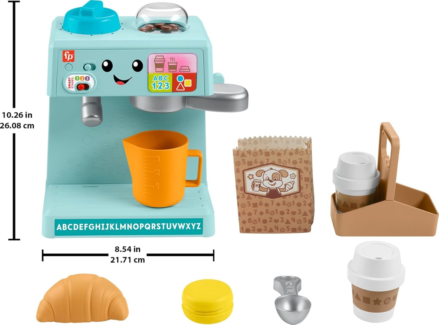 Fisher-Price Toddler Toy Laugh Learn Coffee Cafe Musical Playset