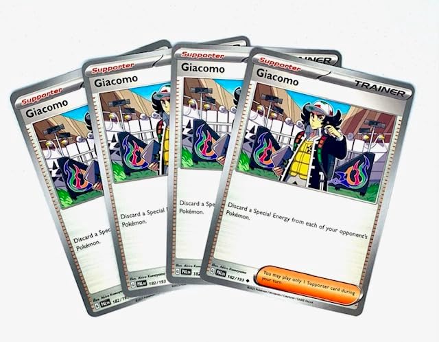 Pokemon Giacomo 182193 - Paldea Evolved - Pokemon Supporter Trainer Card Set - Playset