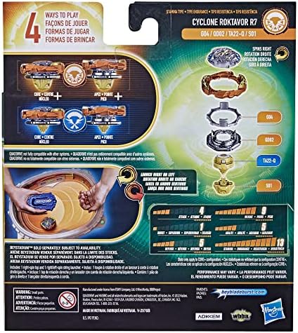 Beyblade Burst QuadDrive Cyclone Fury String Launcher Set - Battle Game Set with String