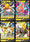 Pokemon V - 4 Card Lot - Lightning Types - Raichu V 045172 - Ampharos V 049185