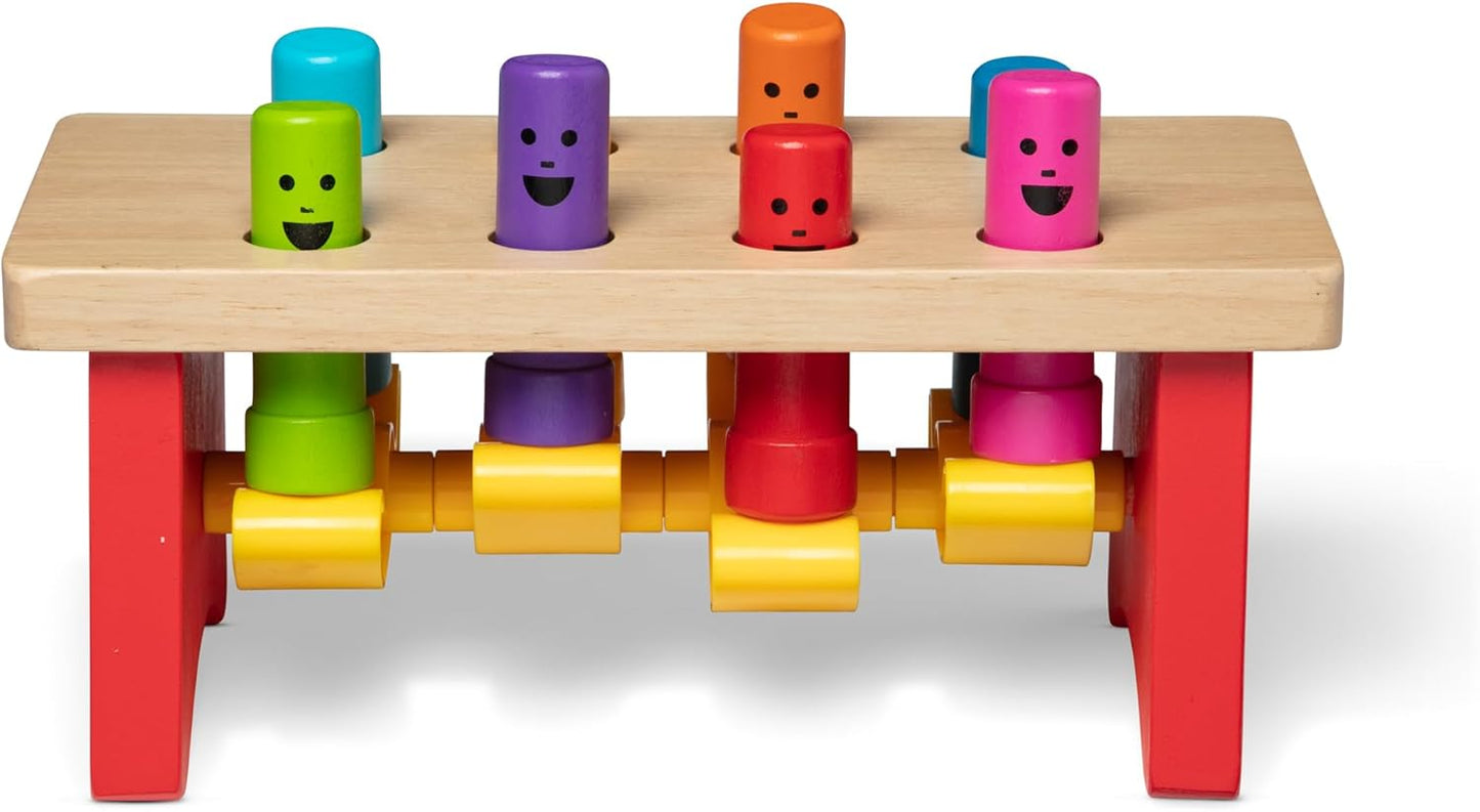 Melissa & Doug Melissa Doug Deluxe Pounding Bench Wooden Preschool Learning Toy With