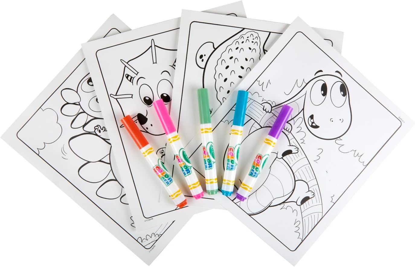 Crayola Color Wonder Prehistoric Pals Dinosaur Coloring Pages Mess Free Coloring for