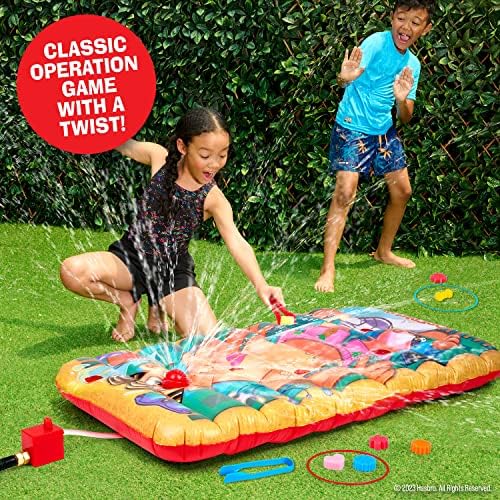 Hasbro Twister Jr. Splash - Outdoor Inflatable Water Twister Game for