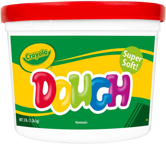 Crayola Dough - Red 3lb Bulk Modeling Dough for Clay Alternative Resealable Tub Ages