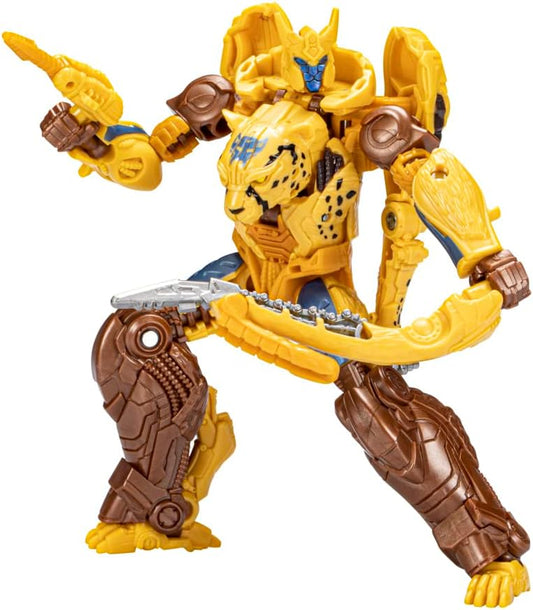 Transformers Rise of The Beasts Movie Deluxe Class Cheetor Converting Action Figure for