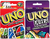 Mattel Uno Original and Uno Flip Card Combo Pack of 2